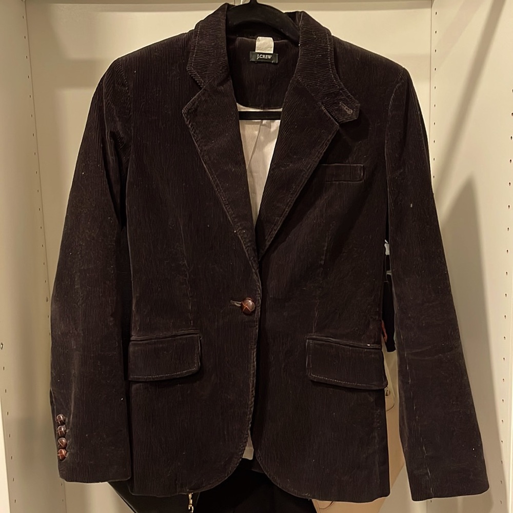 J.Crew corduroy blazer dark brown size 4